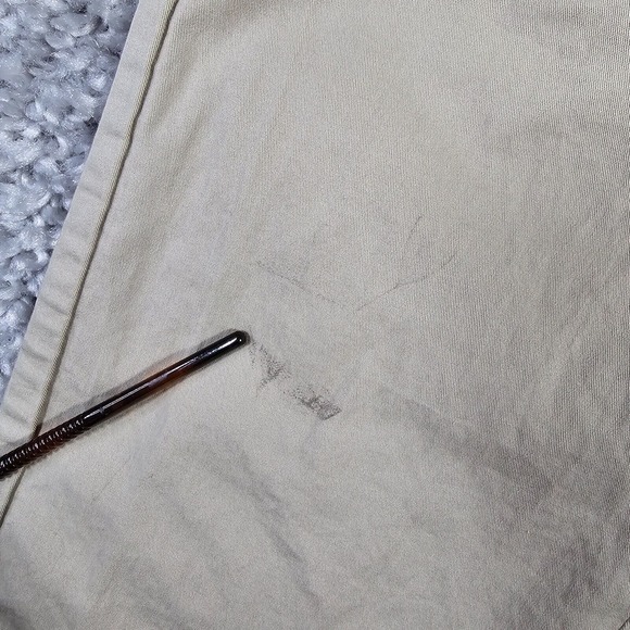 Spoke Pants Mens 33 (Fits 32x33) Beige Sharps Build A Chino Trousers Flaw - Picture 3 of 13